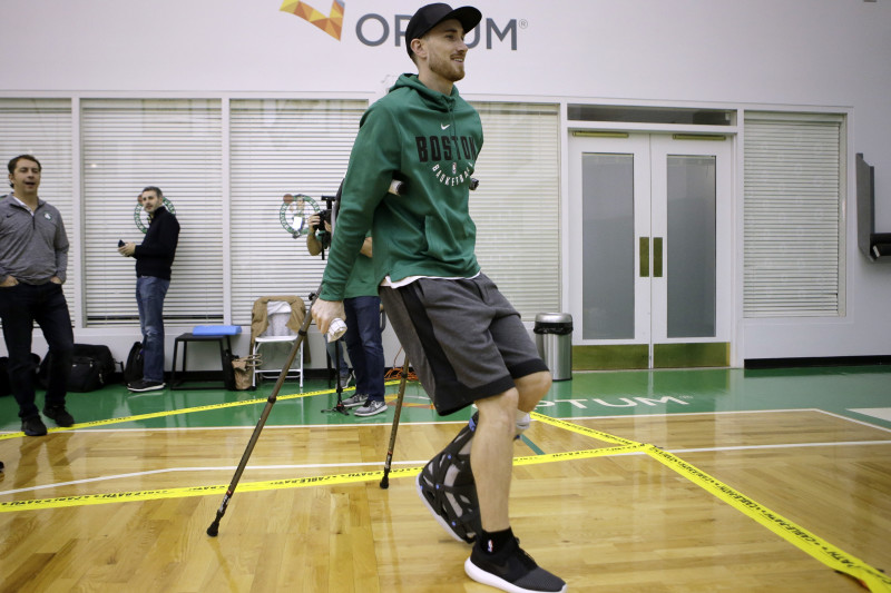 Gordon Hayward (knee) to miss preseason game but is upset and wants to play