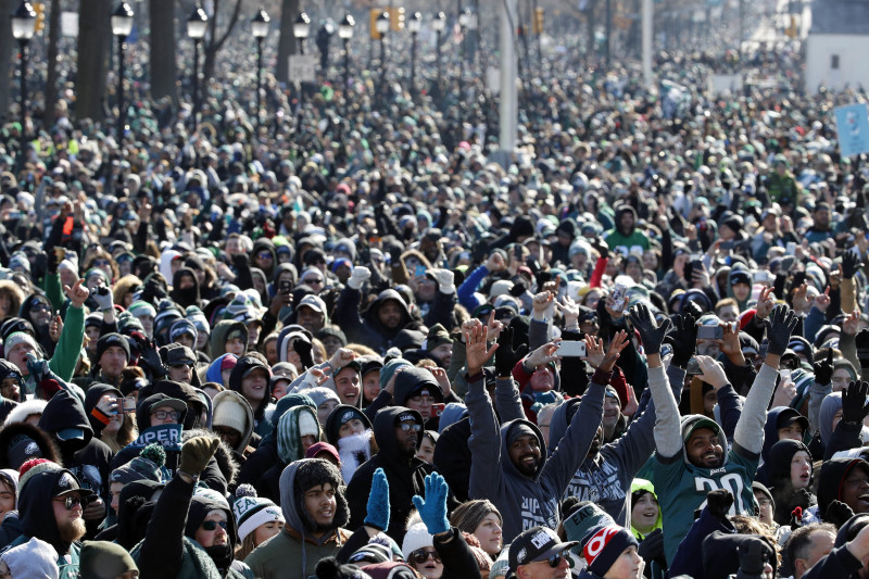 No one likes us. We don't care: Eagles absorb more Philly hate at Super  Bowl LVII