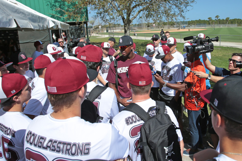 Jesus Luzardo and Colton Welker Hold Baseball Clinic at Marjory Stoneman  Douglas – Parkland Talk