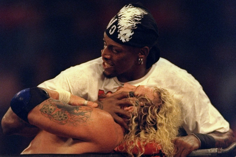 Dennis Rodman goes full Mike Tyson with a face tattoo of his