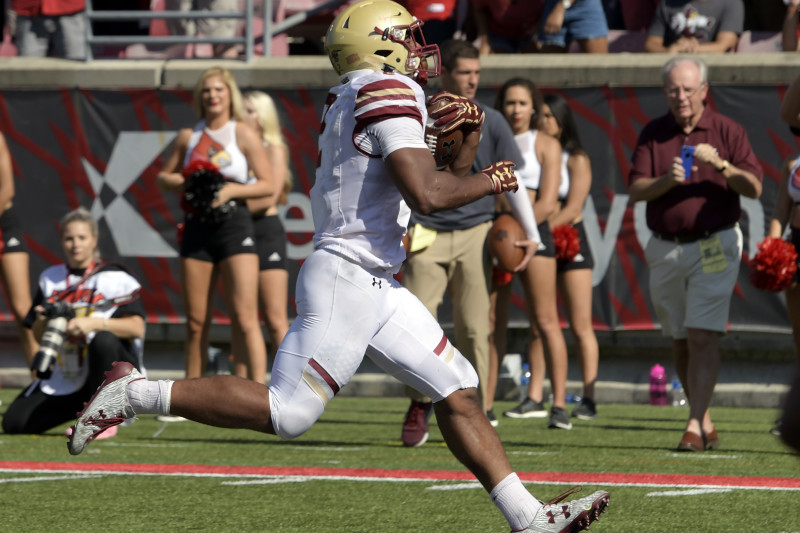 A.J. Dillon Runs a 4.53 40 Yard Dash At NFL Combine - Sports Illustrated  Boston College Eagles News, Analysis and More