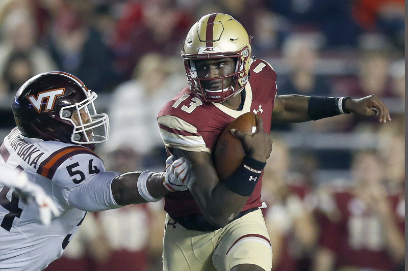 AJ Dillon NFL Combine Bench Press, 23 reps for the big fella! Tied for  fourth among all running backs., By Boston College Football