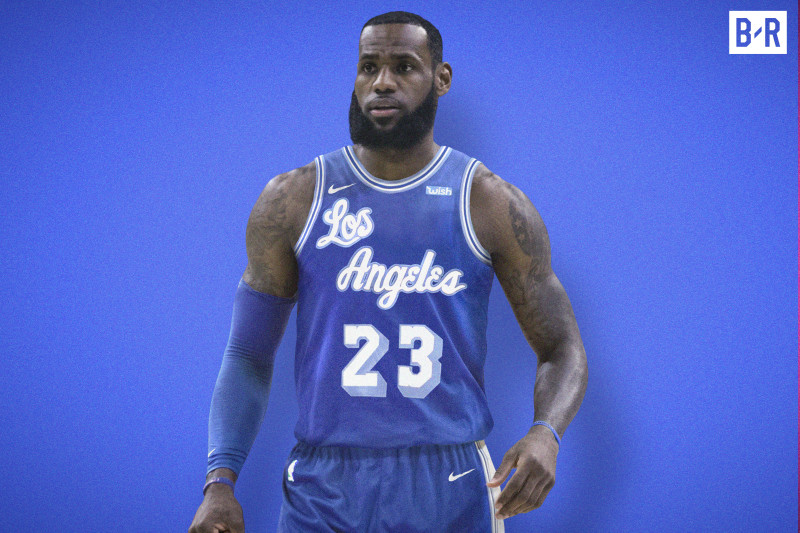 LeBron James Los Angeles Lakers Throwback Blue Jersey