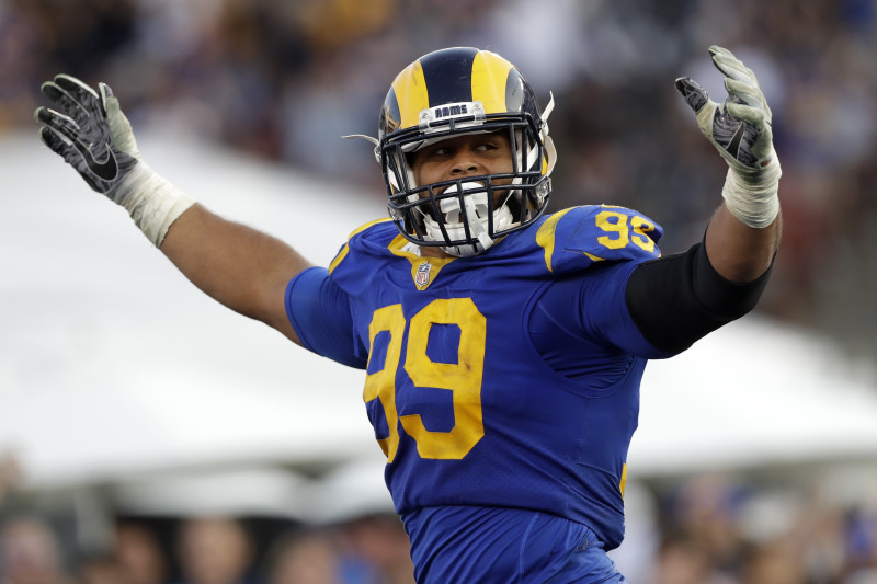 Los Angeles Rams defensive tackle Aaron Donald closes curtains on