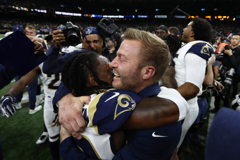 Los Angeles, CA, USA. 11th Nov, 2018. Los Angeles Rams defensive back Nickell  Robey-Coleman (23) during the NFL Seattle Seahawks vs Los Angeles Rams at  the Los Angeles Memorial Coliseum in Los