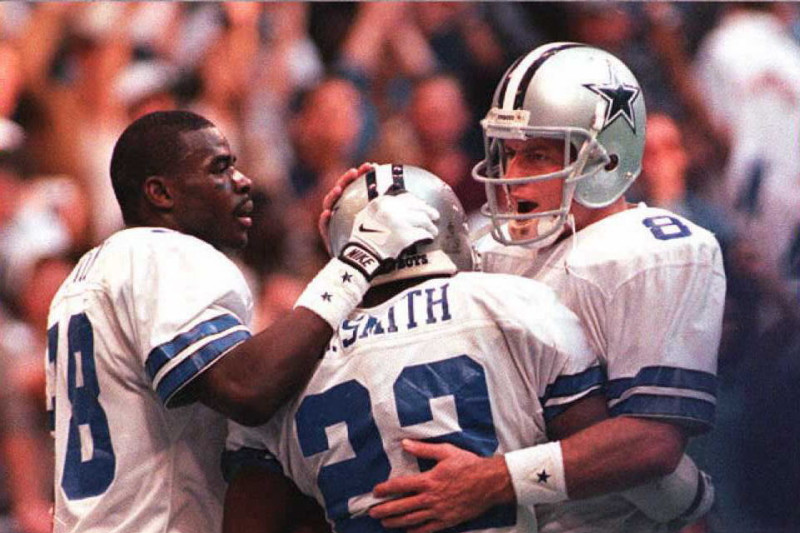 The '90s Cowboys Struggled To Win When They Were Missing Any One Of Their  Triplets - Blogging The Boys