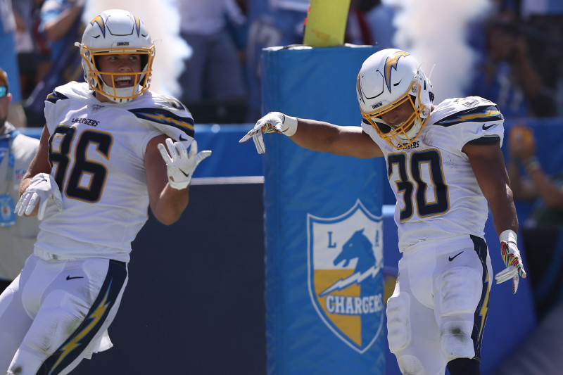 Austin Ekeler of Los Angeles Chargers, Eaton alum featured in