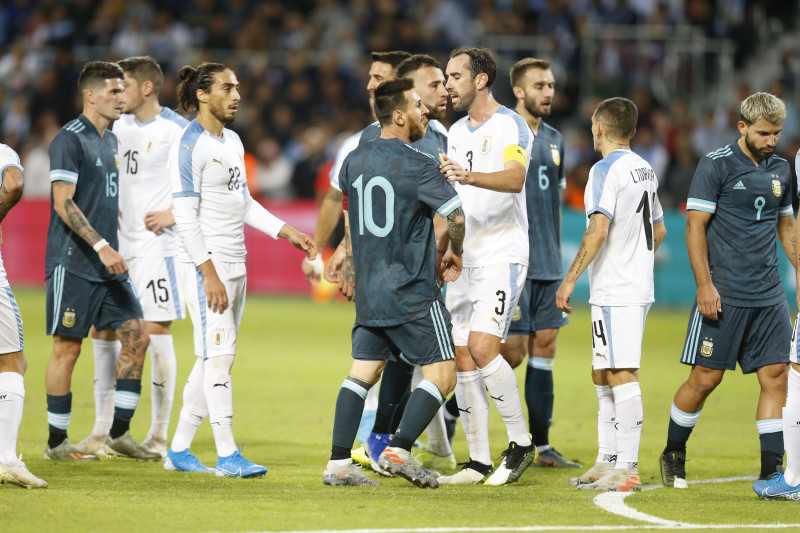 Lionel Messi and Luis Suarez Feature in Creative Argentina-Uruguay