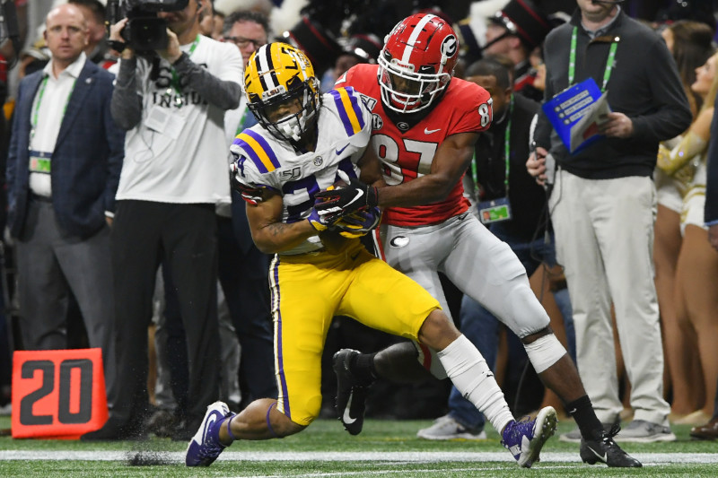 Ja'Marr Chase LSU Tigers Autographed 11 x 14 Diving Spotlight