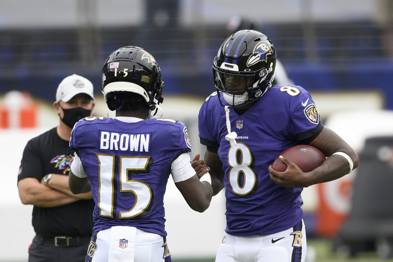 Baltimore Ravens highlights: Marquise Brown catches perfect 20-yard TD