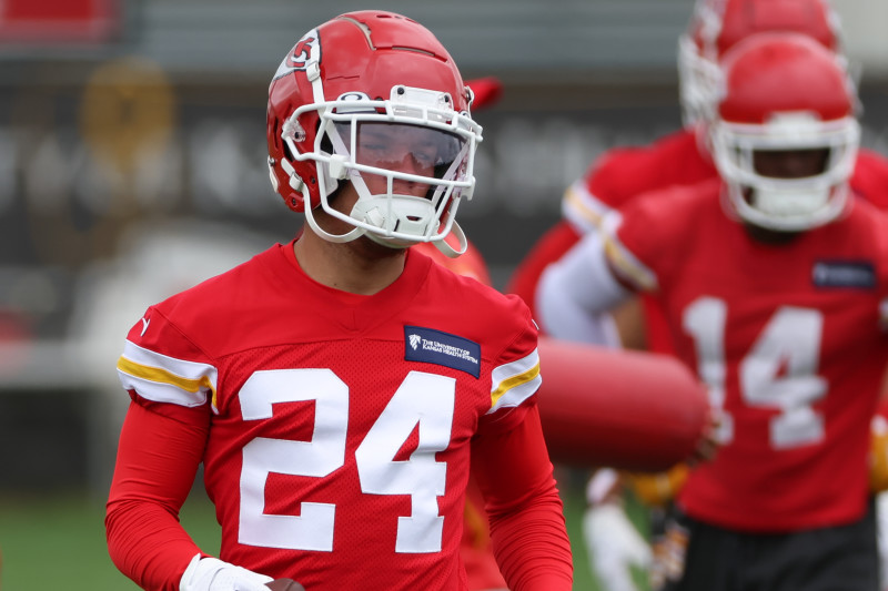 Kansas City Chiefs wide receiver Skyy Moore during OTA's on May 24