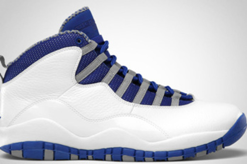 White blue jordan 10 on sale