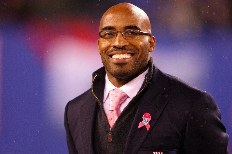 The 47-year old son of father (?) and mother(?) Tiki Barber in 2023 photo. Tiki Barber earned a  million dollar salary - leaving the net worth at  million in 2023