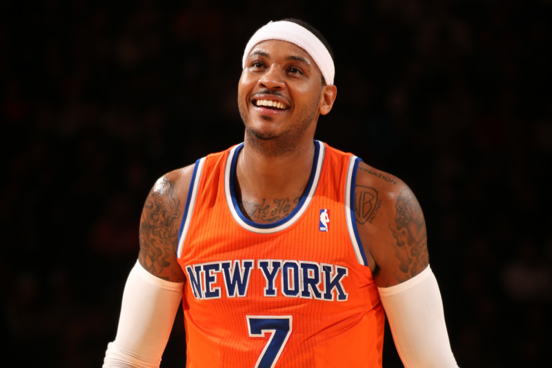 Carmelo Anthony Denies Report That He s Leaving Knicks This Offseason News Scores Highlights Stats and Rumors Bleacher Report