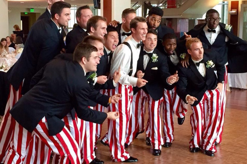 Victor Oladipo Cody Zeller Wear Indiana S Candy Stripe Pants To Wedding Bleacher Report Latest News Videos And Highlights