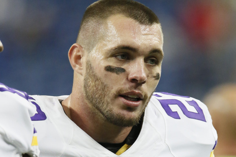 Minnesota Vikings free safety Harrison Smith (22) following an NFL football game against the Detroit Lions, Sunday, Oct. 25, 2015, in Detroit. (AP Photo/Duane Burleson)