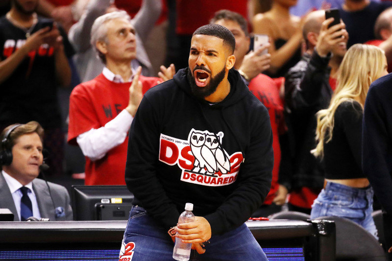 Look Drake Arrives to Game 1 of NBA Finals Wearing Dell Curry Raptors Jersey News Scores Highlights Stats and Rumors Bleacher Report