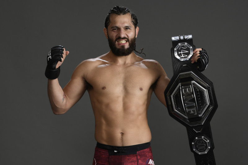 NEW YORK, NEW YORK - NOVEMBER 02: Jorge Masvidal poses for a portrait backstage during the UFC 244 event at Madison Square Garden on November 02, 2019 in New York City. (Photo by Mike Roach/Zuffa LLC via Getty Images)