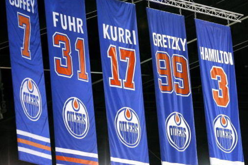 Edmonton oilers retired jerseys best sale